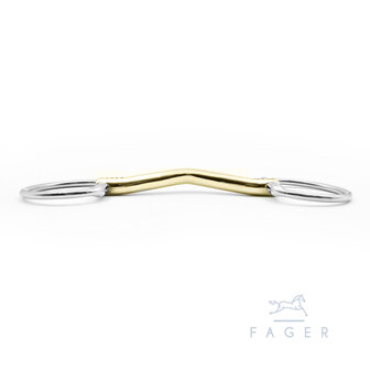 Frans anatomic ongebroken trens met D-ring (Fager)