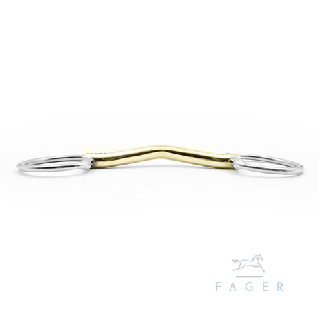 Frans anatomic ongebroken trens met D-ring (Fager)